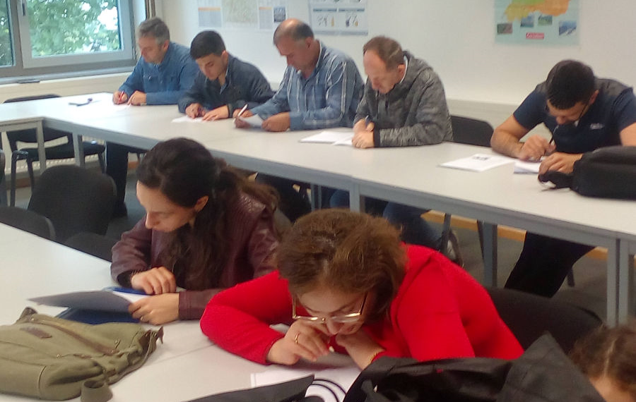 Abschlussprüfung für Schüler des Integrationskurses „Leben in Deutschland“
